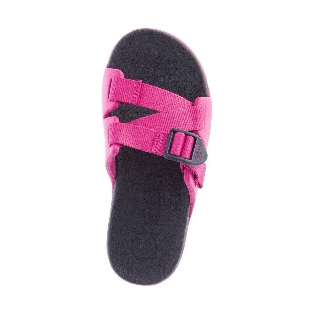Chaco Chillos Slide Kids Junior Size‎ 1 Sport Sandals Magenta Pink JCH180316